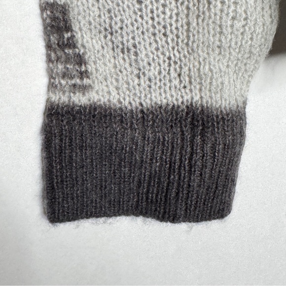 Sundry Boxy Cashmere Cardigan Merino Wool Sweater Charcoal Gray Tie Dye SZ Small - Picture 10 of 16